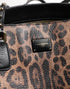 Dolce & Gabbana GLAM Leopard Tote Bag in Brown Leather for Women